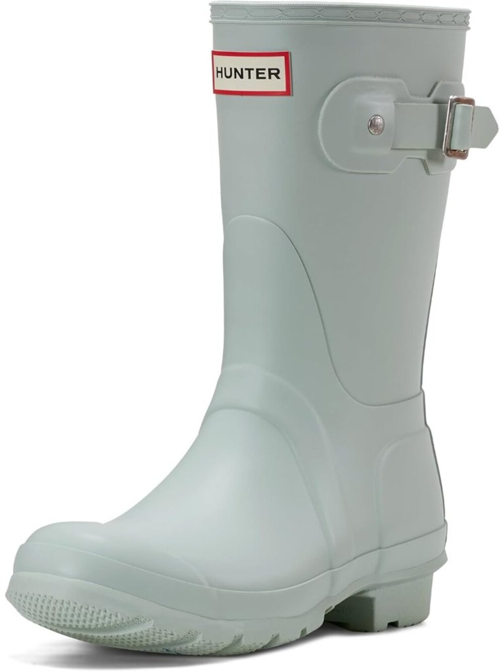 Women's Light Green Waterproof Rubber Enhanced Comfortable Short Rain Boots